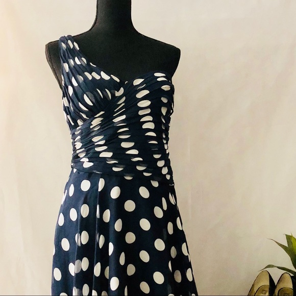 *Adrianna Papell One-Shoulder Vintage Dress - Picture 2 of 14